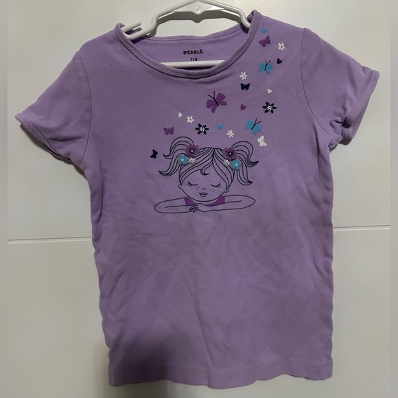 🎁Pekkle Girls Pajama Short Sleeve Shirt & Shorts Set- Size 7/8🎁 - Picture 2 of 9